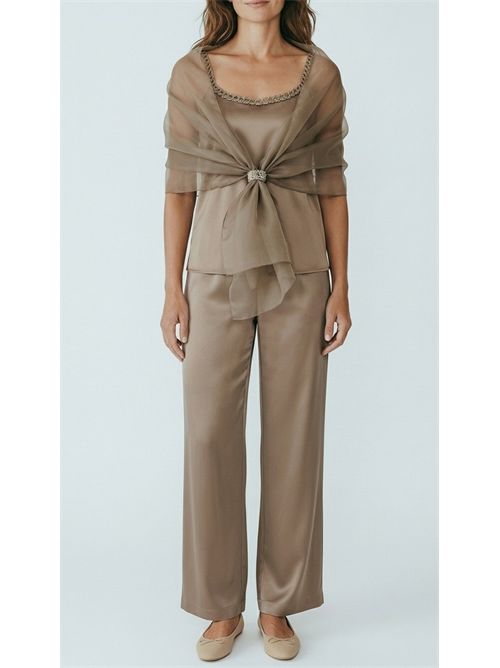 stola donna in organza castagna D.EXTERIOR | 626836