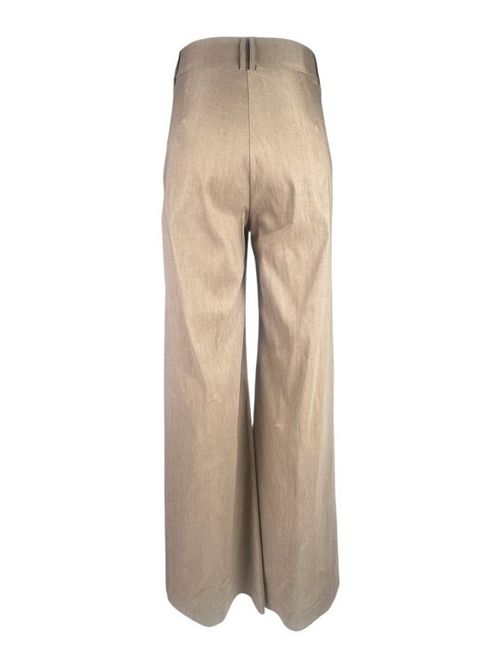 pantaloni donna in lino beige D.EXTERIOR | 627446