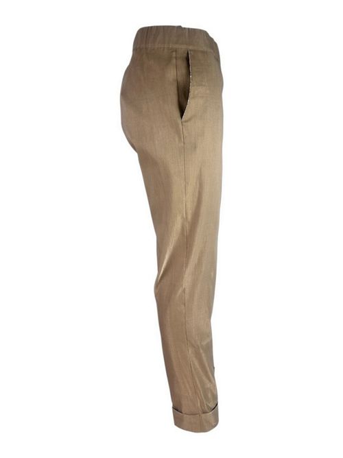 pantalone donna in lino castagna D.EXTERIOR | 627466