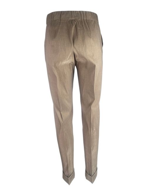pantalone donna in lino castagna D.EXTERIOR | 627466