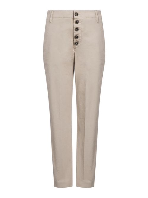 pantalone donna nima in gabardina sabbia Dondup | DP576-GSE046010