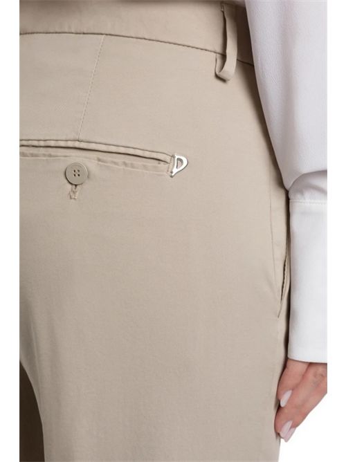 pantalone donna nima in gabardina sabbia Dondup | DP576-GSE046010