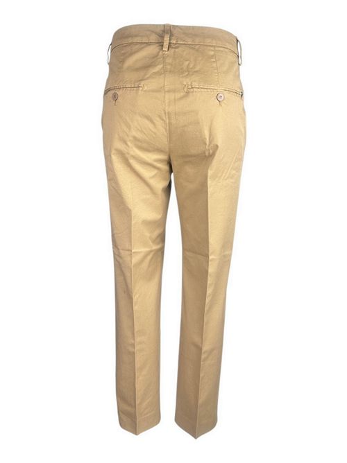 pantalone donna nima in gabardina castagna Dondup | DP576-GSE046PTD706