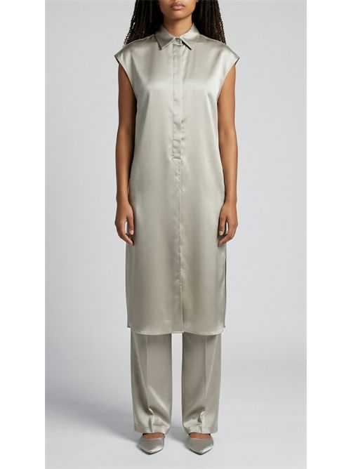 pantalone donna in raso largo sabbia Gnossienne | 3514-4331346