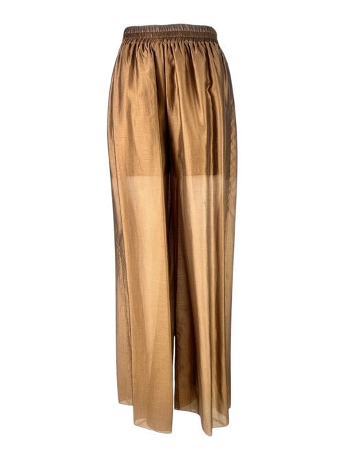 pantalone donna in mussola tabacco Gnossienne | 46581-42810748