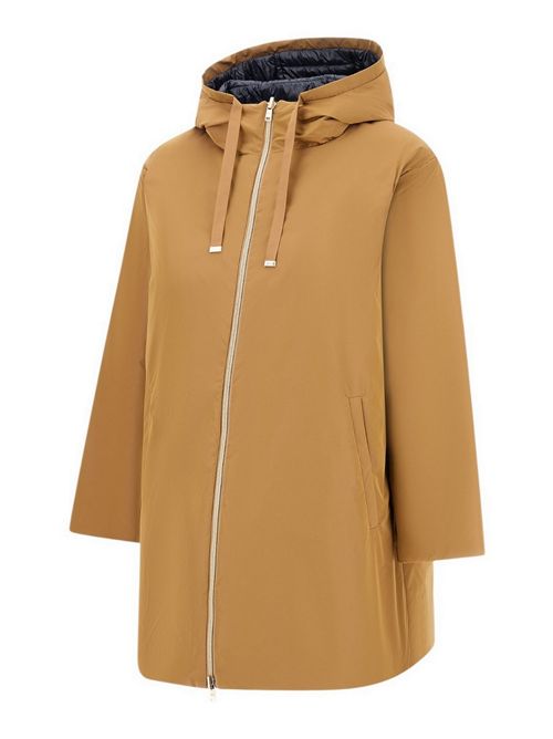 parka donna reversibile beige e blu Herno | PI002221D2192
