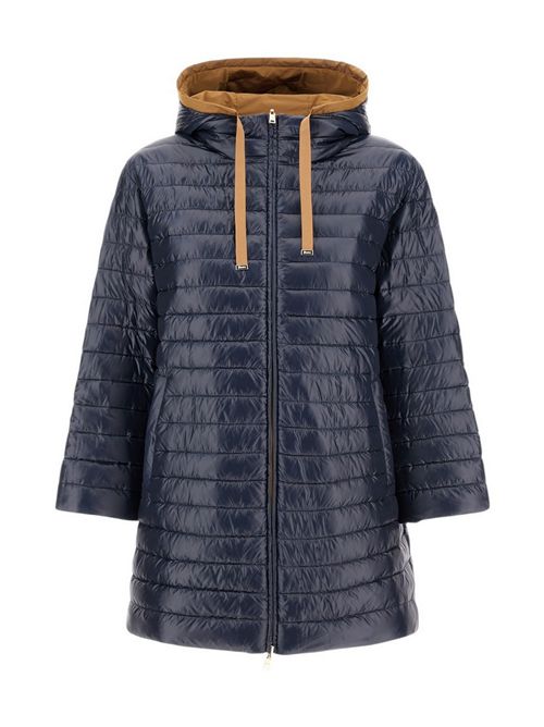 parka donna reversibile beige e blu Herno | PI002221D2192