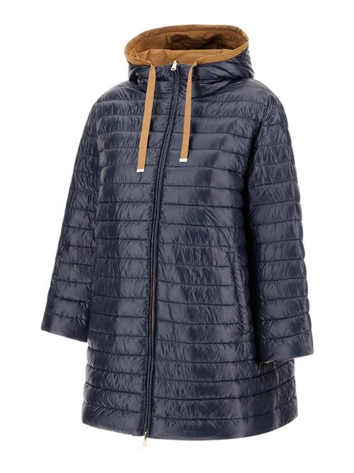 parka donna reversibile beige e blu Herno | PI002221D2192