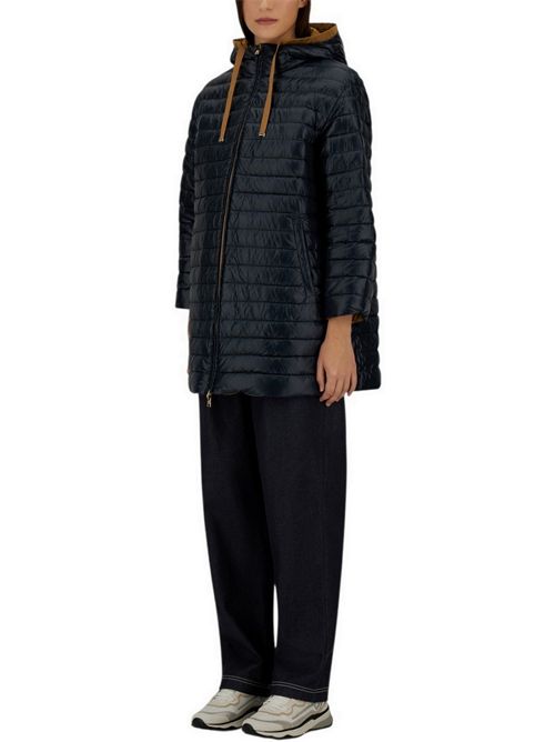 parka donna reversibile beige e blu Herno | PI002221D2192