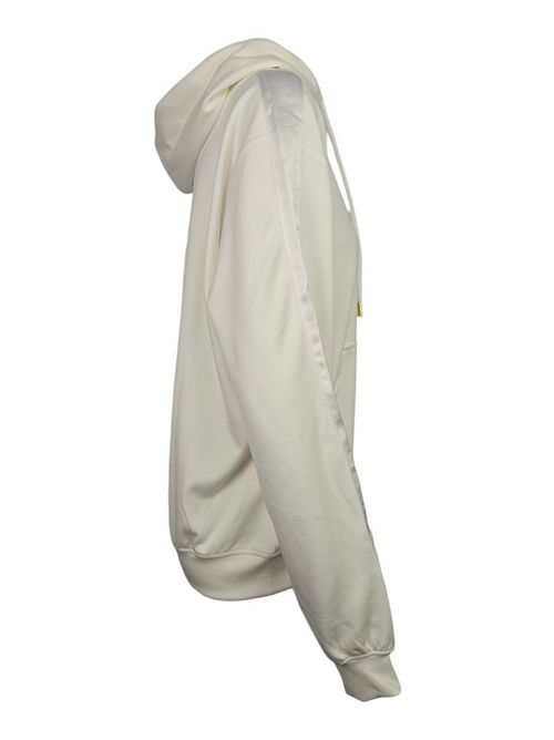 felpa donna in modal con dettagli raso bianco Hinnominate | HMABW02400-TMTM0017BI02