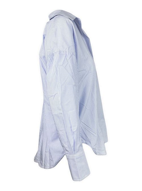 camicia donna over a righe azzurro/ bianco Hinnominate | HMABW02594-TMTL0025BL02