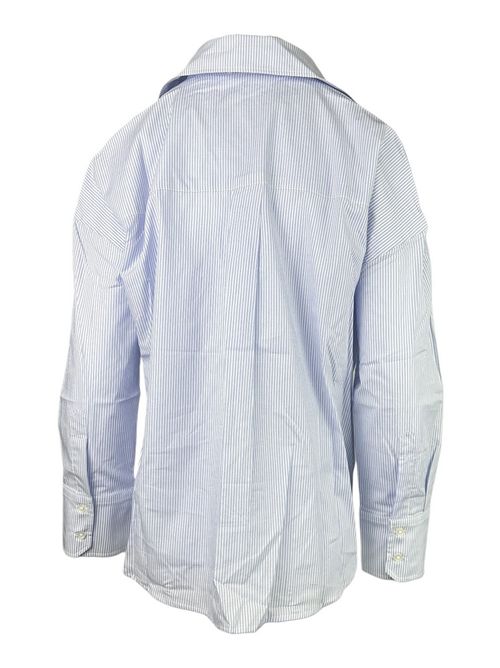 camicia donna over a righe azzurro/ bianco Hinnominate | HMABW02594-TMTL0025BL02