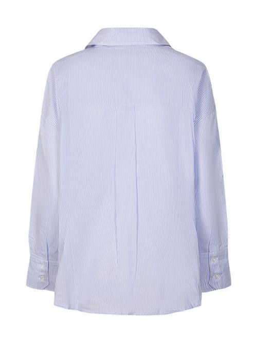 camicia donna over a righe azzurro/ bianco Hinnominate | HMABW02594-TMTL0025BL02