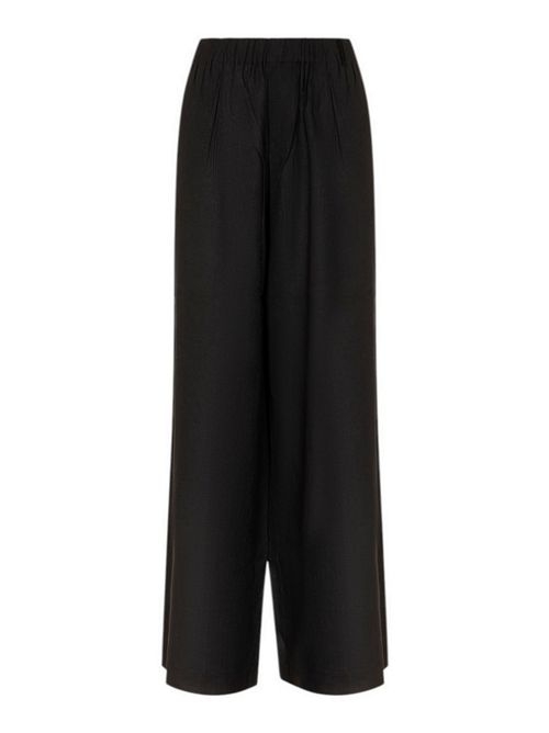 pantalone donna largo in lino nero Hinnominate | HMABW02641-PTTS0274NE01