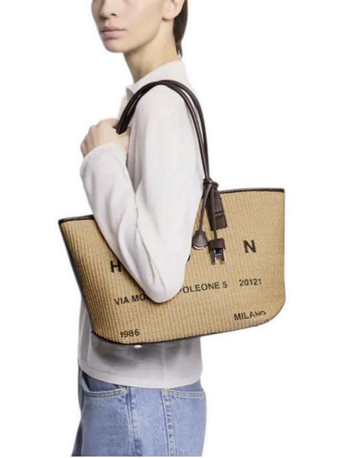 Borsa donna Hogan Address PiccolaMarrone Avorio Hogan | KBW01TA3200UYI7E06