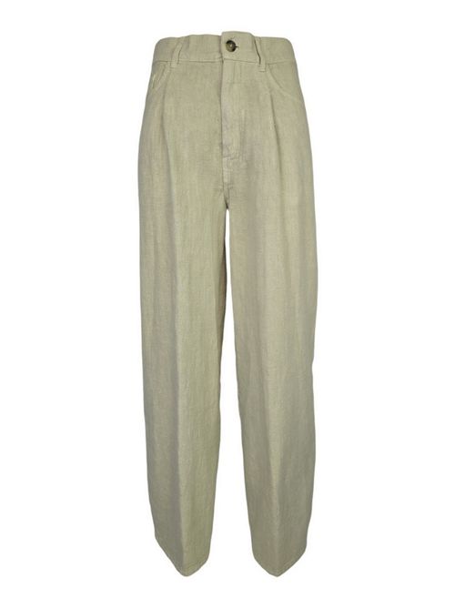 pantalone donna barrel in lino sabbia Kiltie | BARREL-T4502140