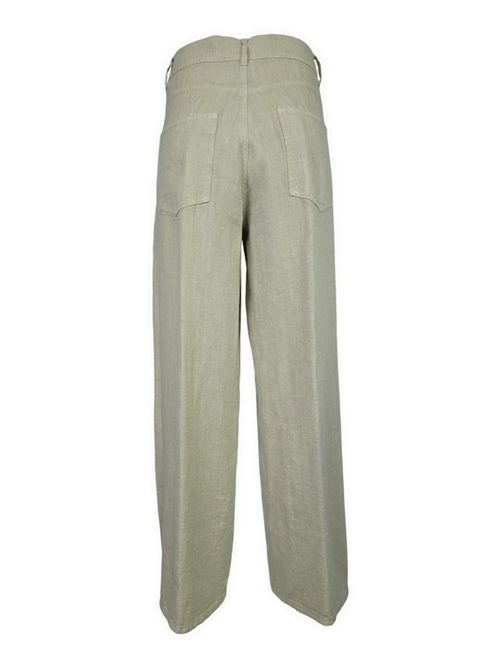 pantalone donna barrel in lino sabbia Kiltie | BARREL-T4502140