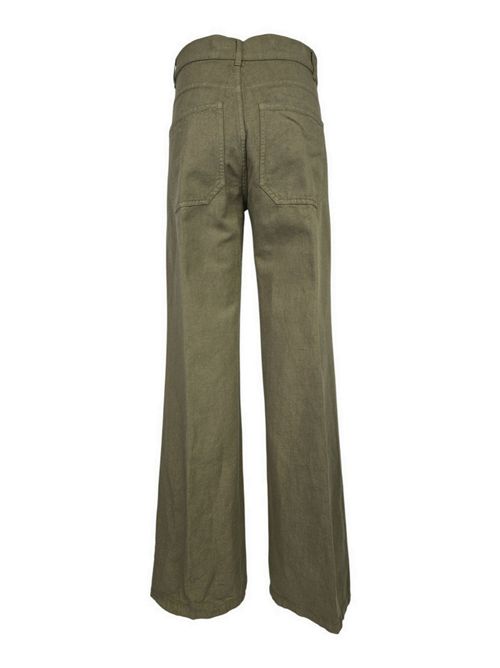 pantalone donna in drill di cotone olio Kiltie | KORY-T5107542