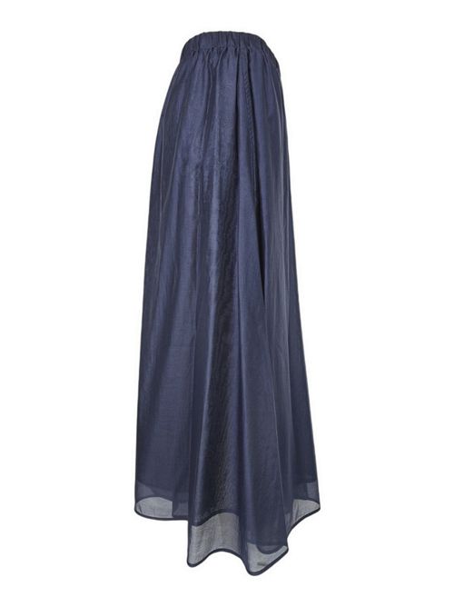 gonna pantalone donna  in mussola blu MEIMEIJ | E6/I/M6EF07888