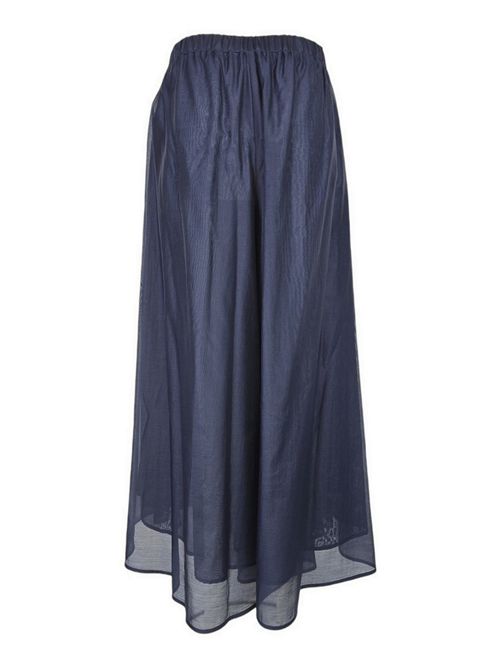 gonna pantalone donna  in mussola blu MEIMEIJ | E6/I/M6EF07888