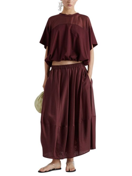 gonna donna in mussola bordeaux MEIMEIJ | E6/I/M6EF12881