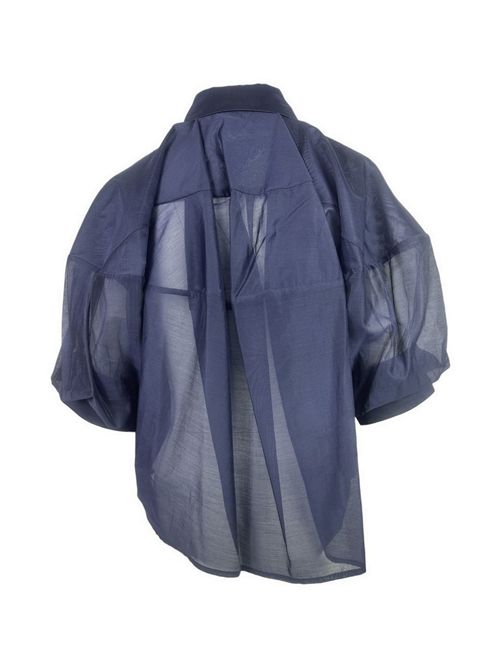 camicia donna con manica ampia blu MEIMEIJ | E6/I/M6EF13888