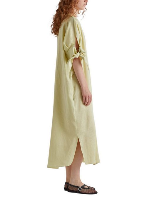 abito donna in lino lime MEIMEIJ | E6/I/M6EN03877