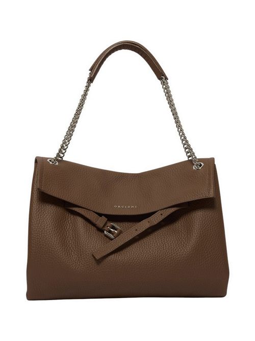 Borsa donna Venus Soft Midi in pelle martellata biscotto Orciani | B02212-SOFTCOCOA