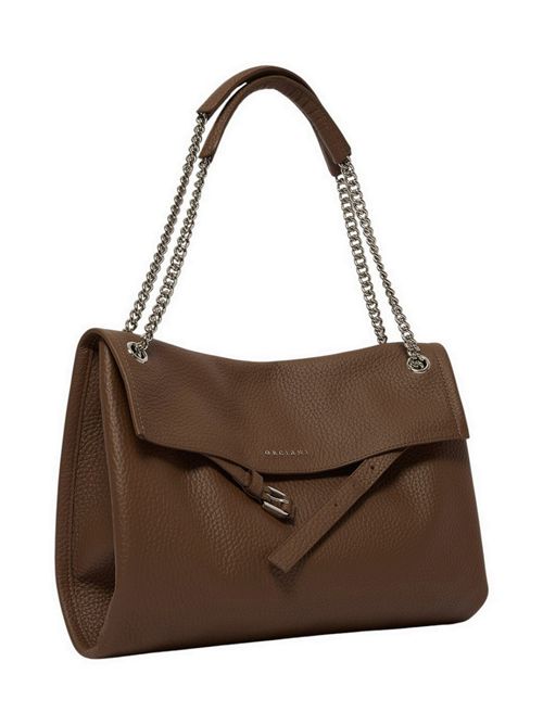 Borsa donna Venus Soft Midi in pelle martellata biscotto Orciani | B02212-SOFTCOCOA