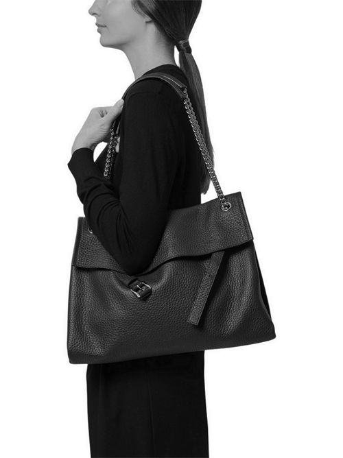 Borsa donna Venus Soft Midi in pelle martellata biscotto Orciani | B02212-SOFTCOCOA