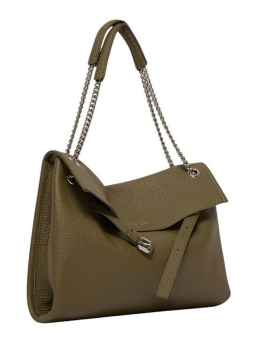 Borsa donna Venus Soft Midi in pelle martellata militare Orciani | B02212-SOFTOASI
