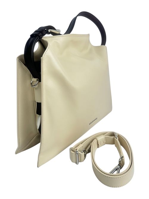 borsa donna trinity media in pelle liscia avorio Orciani | B02231-JUNGLEBURRO