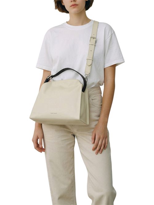 borsa donna trinity media in pelle liscia avorio Orciani | B02231-JUNGLEBURRO