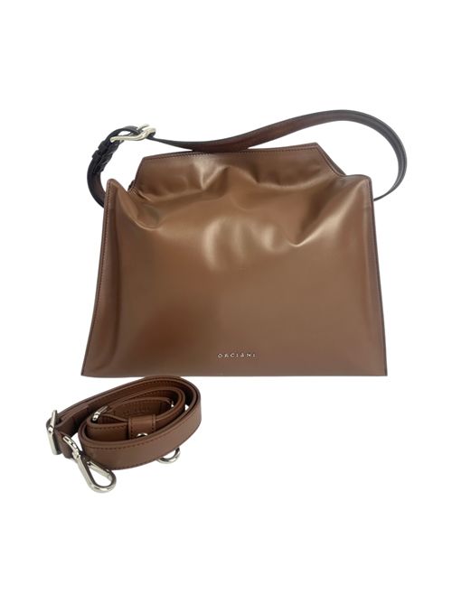 borsa donna trinity media in pelle liscia marrone Orciani | B02231-JUNGLECOCOA