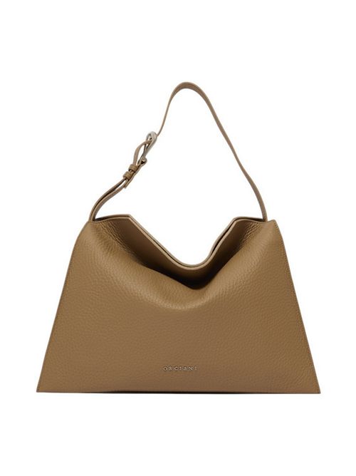 Borsa donna Trinity Soft Midi in pelle martellata biscotto Orciani | B02231-SOFTBISCOTTO