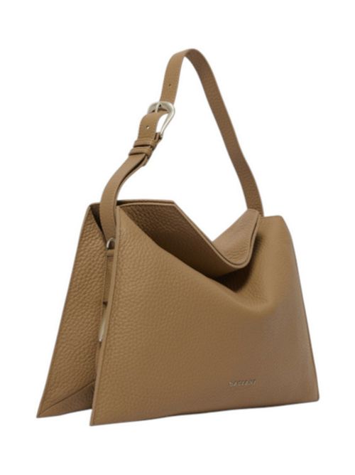 Borsa donna Trinity Soft Midi in pelle martellata biscotto Orciani | B02231-SOFTBISCOTTO