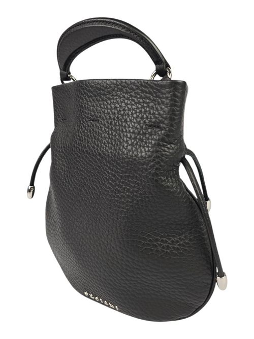Mini bag donna Juice in pelle martellata nero Orciani | B02233-SOFTNERO