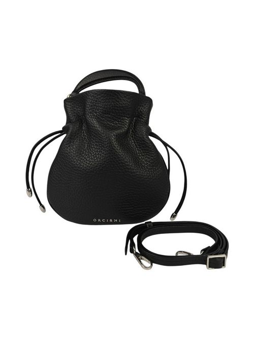 Mini bag donna Juice in pelle martellata nero Orciani | B02233-SOFTNERO