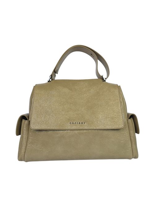 borsa donna sveva cargo media in pelle perlata biscotto Orciani | BT2006-STARKBISCOTTO