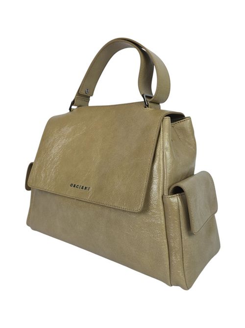 borsa donna sveva cargo media in pelle perlata biscotto Orciani | BT2006-STARKBISCOTTO
