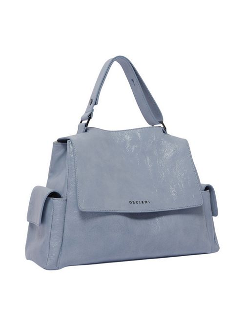 borsa donna sveva cargo media in pelle perlata Orciani | BT2006-STARKCIELO
