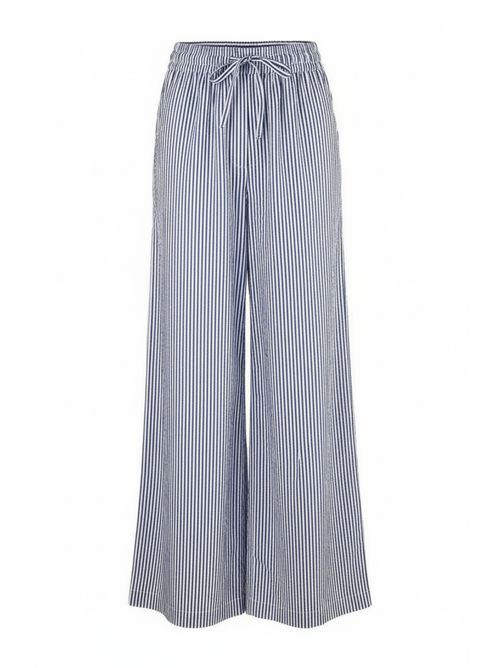 pantalone donna righe e strass bianco e azzurro P.A.R.O.S.H. | D230764-CASHINE883