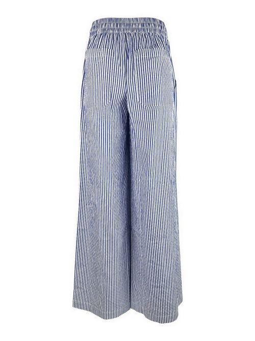 pantalone donna righe e strass bianco e azzurro P.A.R.O.S.H. | D230764-CASHINE883