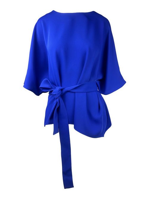 t-shirt donna in cady legata bluette P.A.R.O.S.H. | D313327-PANTY26083