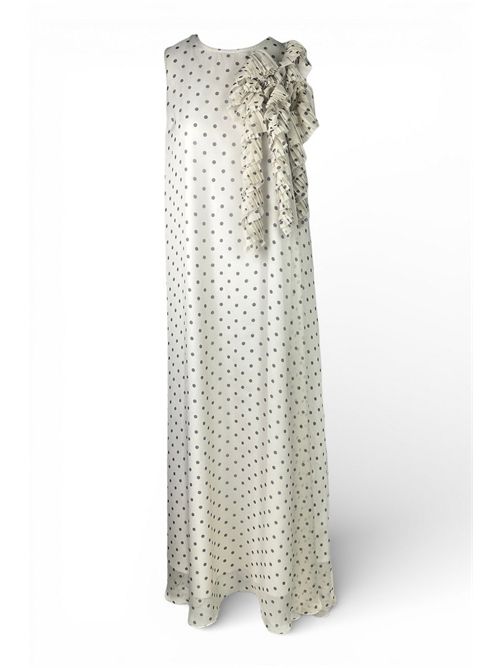 abito donna a pois panna e marrone P.A.R.O.S.H. | D726163-PALLINA802