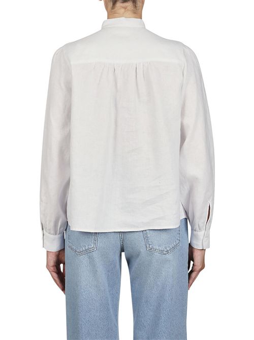 camicia donna con trafori bianca Purotatto | 5118479
