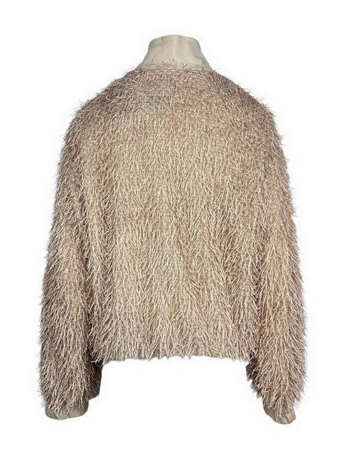 bomber donna con piume rosa Rame | NSCAP07-TPO0506BLUSH