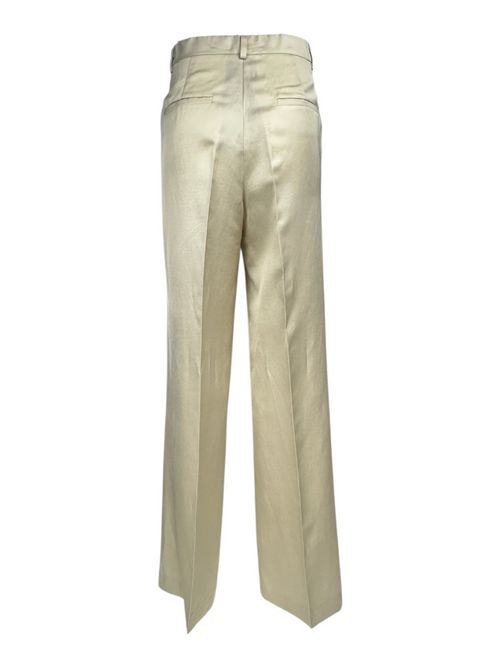pantalone donna con pinces avorio Rame | NSPAN21-TVI0422ICE