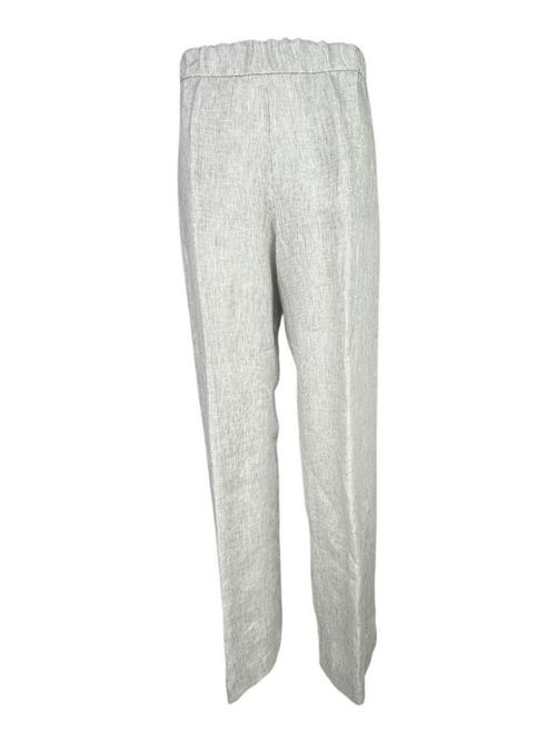 pantalone donna a righe bianco e verde Whyci | 1083048