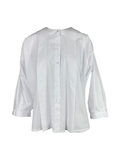 camicia donna over in mussola bianco Xacus | AILEEN-25110001